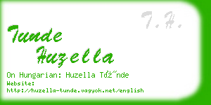 tunde huzella business card